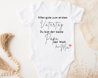 Baby bodysuit gepersonaliseerd Vaderdagcadeau | eerste Vaderdag | Zwangerschap aankondigen | Zwangerschapsaankondiging lichaam | vader