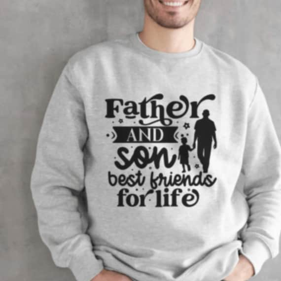 Dad Father and Son Hero Statement Shirt