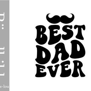 Bügelbild erster Vatertag Papa ist der Beste Best Dad ever Schwangerschaft Verkündung Geschenk