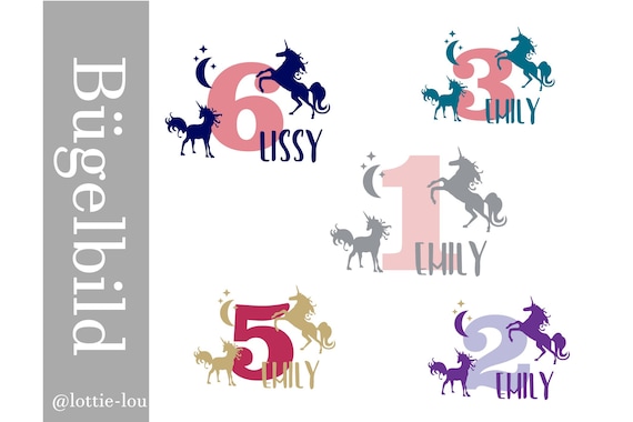 Custom Iron On | Iron On Transfer | Iron On Name  | Iron On Custom | Custom Iron Ons | Heat Transfer DIY Patch Birthday Unicorn Horse