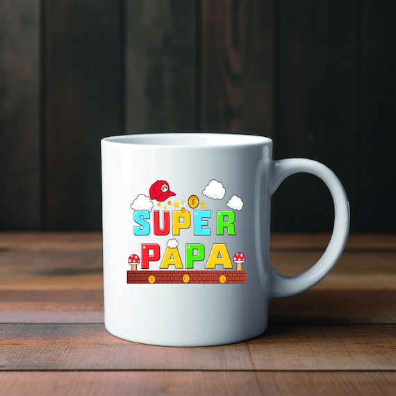 Dad Mug Super Dad – Gift for Birth – Personalized – Father's Day Gift – Expectant Father – Baby Announcement – Dad Mug