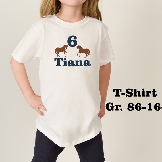 Iron On T-Shirt / Body Birthday Horse Pony Number