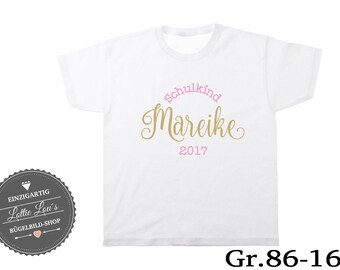 T-Shirt  Schulkind 2021 Wunschname