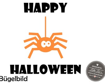 Patch bricolage Halloween araignée spider thermocollants effet troupeau de fer scintillant Flex