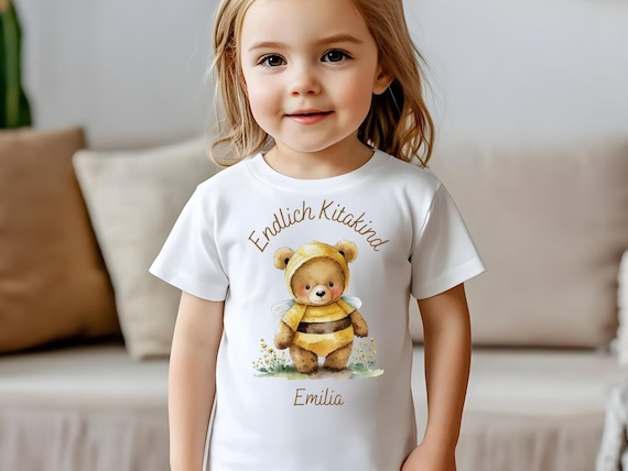 Personalized T-Shirt Bear Teddy for the start of daycare Finally daycare child with desired name