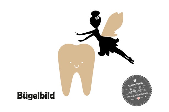 Personalized ironing image/t-shirt tooth tooth fairy Tooth Fairy also with desired text Wish Color wasband wasband Flex, glitter, Flock, Effect