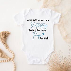 Babybody personalisiert  Vatertagsgeschenk | erster Vatertag | Schwangerschaft verkünden | Body Schwangerschaftsverkündung | Papa