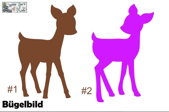 Iron on ironing image Deer Bambi wishing color