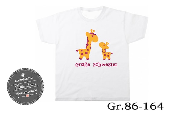 T-shirt/body Big sister Giraffe