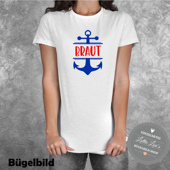 Ironing Picture JGA Bachelorette Party Wedding Bride Maritim Anchor