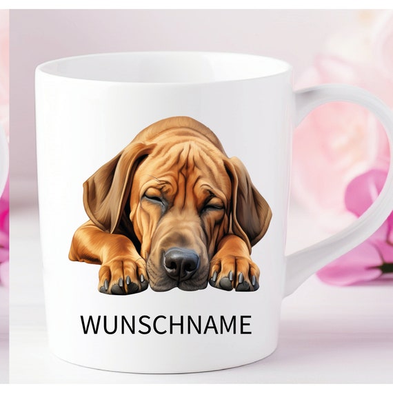 Rhodesian Ridgeback Tasse Hund Dogmom personalisiert mit Name oder Wunschtext