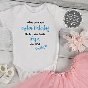 Babybody personalisiert  Vatertagsgeschenk | erster Vatertag | Schwangerschaft verkünden | Body Schwangerschaftsverkündung | Papa