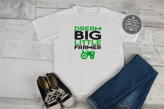 Bügelbild Dream Big Little Farmer