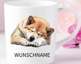 Shiba Inu Tasse Hund Dog mom personalisiert mit Name oder Wunschtext