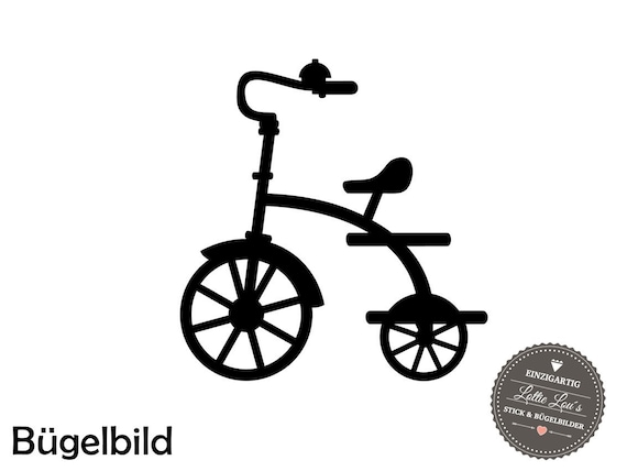 Iron on ironing frame tricycle bicycle wish size