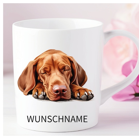 Vizsla Tasse Hund Dog mom personalisiert mit Name oder Wunschtext