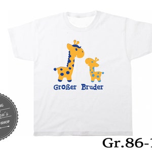 T-Shirt / Body Großer Bruder Giraffe imagem 3