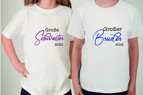 Ironing picture Siblings Big brother Big sister also with desired name Statement Shirt