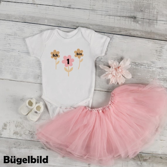 Ironing Picture DIY Birthday Flower Iron On with Number Name Press Glitter Flock Effect Flex Individual Birthday Shirt Birthday