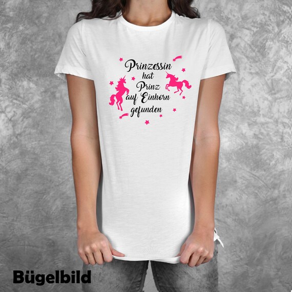 Iron On Ironing Picture Princess Has Prince Bride Unicorn JGA