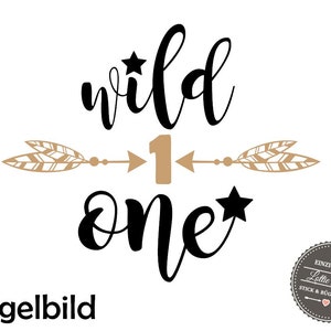 Bügelbild Geburtstag Wild One zdjęcie 1