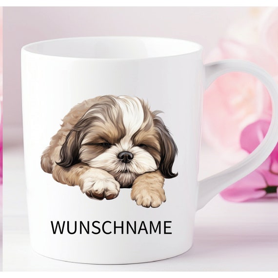 Shih Tzu  Tasse Hund Dog mom personalisiert mit Name oder Wunschtext