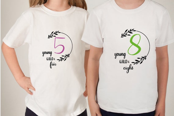 Ironing Picture Birthday Young Wild & Wish Number One , Two Three