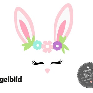 Iron On Bügelbild Hase Bunny Ostern XXL