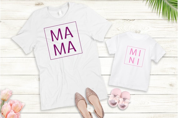 T-Shirt Mini Mom & Baby Outfit Personalized Statement Shirt