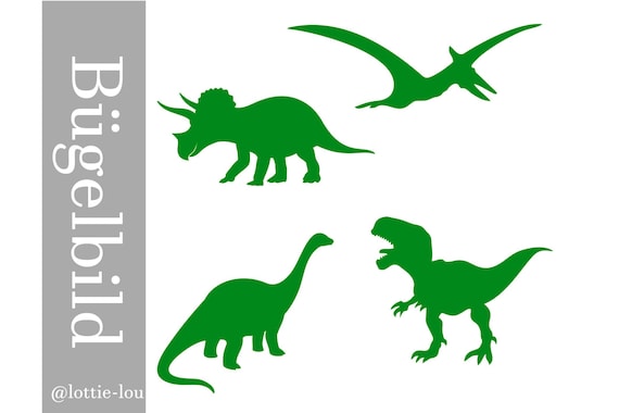 Dino dinosaur set iron-on transfer school child/school enrollment for the school cone or clothing