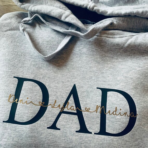T-Shirt Dad Daddy Dad Est Since With WishName Statement Shirt