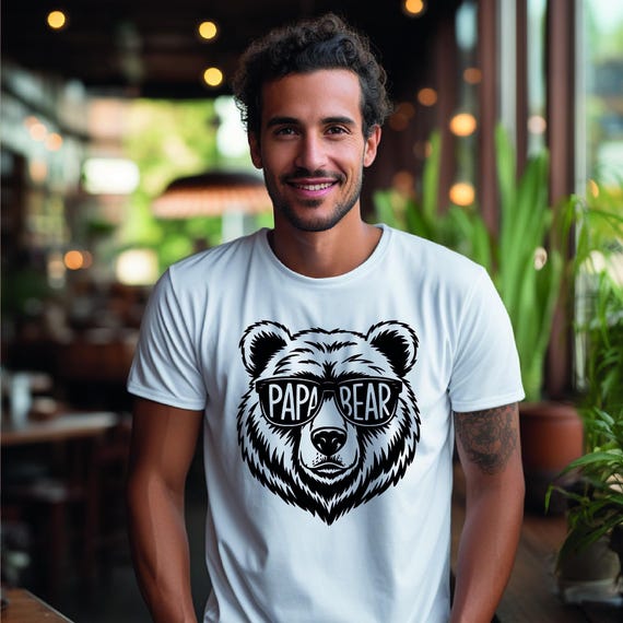 Papa Bear T-Shirt – Father's Day gift for dad – Bear motif shirt – Gift for expectant fathers – Personalized dad shirt – Family outfit