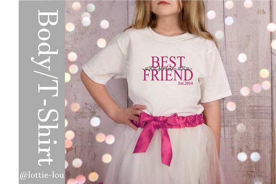 T-shirt personalized Best Friend BFF Beast friendship shirt with also with name possible