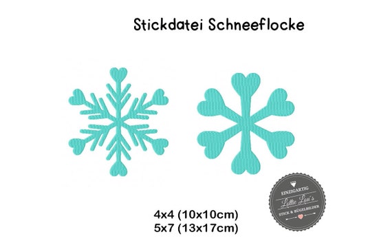 Stick file snowflake Snowflake Winter 4x4 5x7