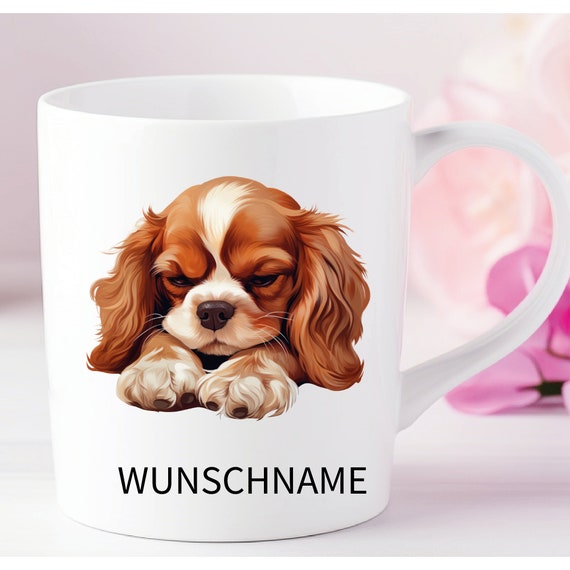 Cavalier King Charles Spaniel Tasse Hund Dog mom personalisiert mit Name oder Wunschtext