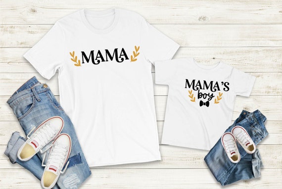 Ironing picture or T-Shirt Girl Mama Boy Mama Mini Set also with desired name Statement Shirt Mother's Day