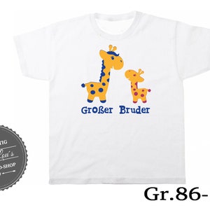 T-Shirt / Body Großer Bruder Giraffe imagem 1