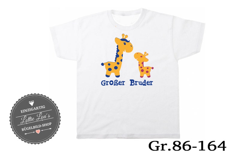 T-Shirt / Body Großer Bruder Giraffe Bild 1