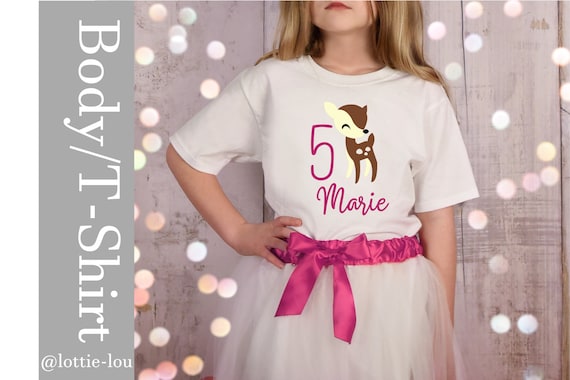 T-shirt Reh Bambi for birthday with desired number and name