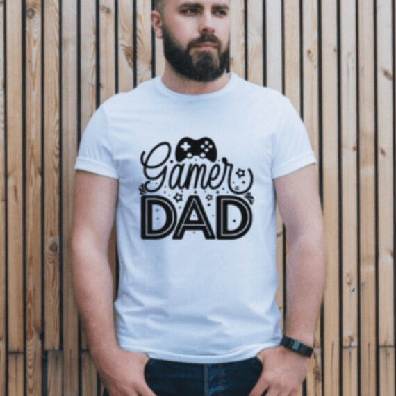T Shirt Gamer Dad Papa Statement Shirt