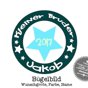 Iron on Ironing star Small brother 2018