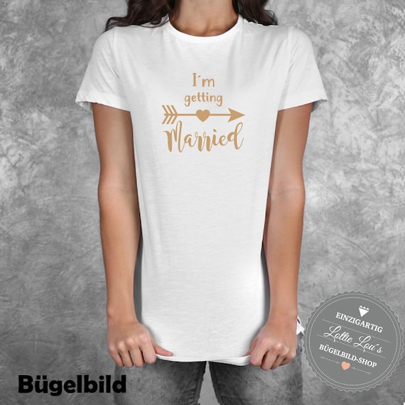 Ironing picture JGA I am getting married wedding bride bride bachelor party Iron-On