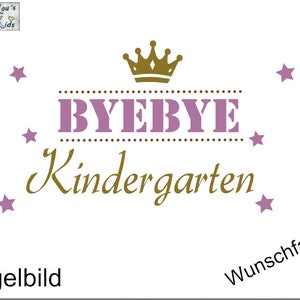 Hierro en planchado Imagen Bye Bye Kindergarten Color deseado