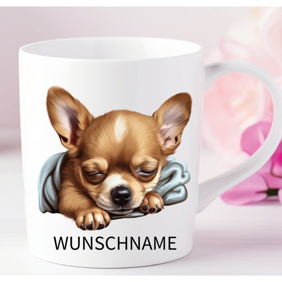 Personalisierte Tasse Chihuahua Dog Mom  auch mit Wunschname