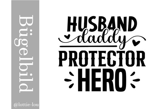 Iron-On First Father's Day Papa Husband Daddy Dad Hero Pregnancy Announcement Gift