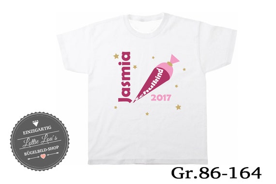 Iron On T-Shirt School Child 2024 School Bag Name of Your Choice