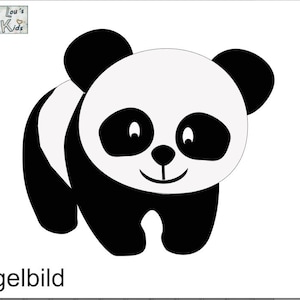 Iron On Bügelbild Panda