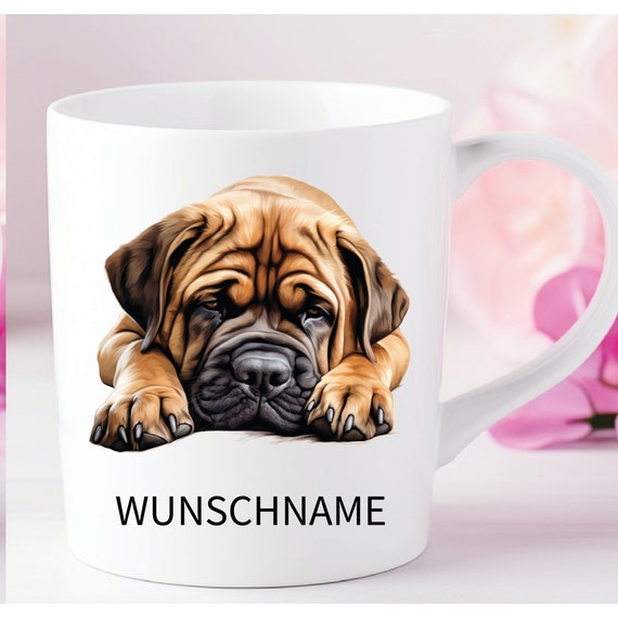 Mastiff Tasse Hund Dogmom personalisiert mit Name oder Wunschtext