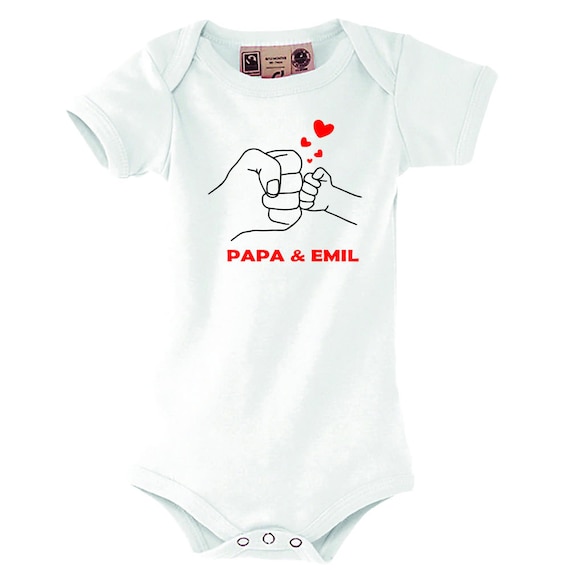 Personalized baby bodysuit – “Daddy, I love you!” – Gift for dad from baby – Father’s Day gift – Baby outfit with name – Dad
