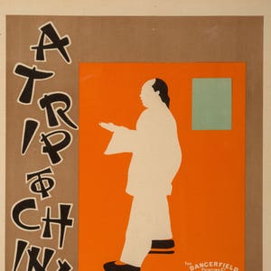A Trip to Chinatown - (from Les Maîtres de L&#39;Affiche)  Color Lithograph - Beggarstaff Brothers (1893-1899) - 1890&#39;s